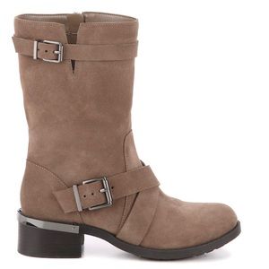 Vince Camuto sz 8 Walleya Genuine Suede Moto Boots